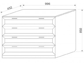 Комод с 4-мя ящиками в Катав-Ивановске - katav-ivanovsk.магазин96.com | фото