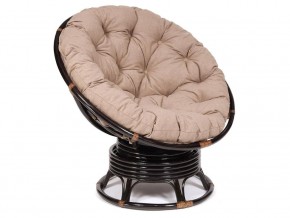 Кресло-качалка Papasan w 23/01 B с подушкой Antique brown, экошерсть Коричневый в Катав-Ивановске - katav-ivanovsk.магазин96.com | фото