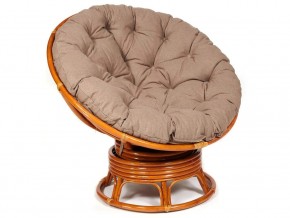 Кресло-качалка Papasan w 23/01 B с подушкой Cognac, экошерсть Коричневый в Катав-Ивановске - katav-ivanovsk.магазин96.com | фото