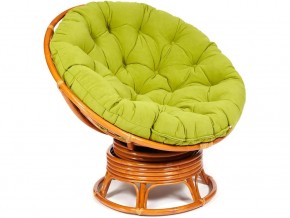 Кресло-качалка Papasan w 23/01 B с подушкой Cognac, флок Олива в Катав-Ивановске - katav-ivanovsk.магазин96.com | фото