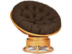 Кресло-качалка Papasan w 23/01 B с подушкой Honey, ткань Коричневый в Катав-Ивановске - katav-ivanovsk.магазин96.com | фото