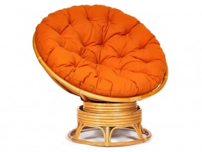 Кресло-качалка Papasan w 23/01 B с подушкой Honey, ткань Оранжевый в Катав-Ивановске - katav-ivanovsk.магазин96.com | фото