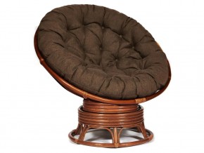 Кресло-качалка Papasan w 23/01 B с подушкой Pecan, ткань Коричневый в Катав-Ивановске - katav-ivanovsk.магазин96.com | фото