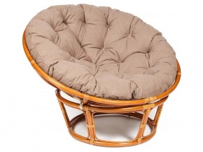 Кресло Papasan 23/01 W с подушкой Cognac, экошерсть Коричневый в Катав-Ивановске - katav-ivanovsk.магазин96.com | фото