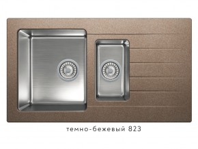 Мойка комбинированная Tolero twist TTS-890 Темно-бежевый 823 в Катав-Ивановске - katav-ivanovsk.магазин96.com | фото